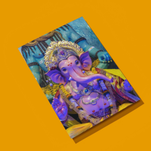 “Bring Blessings & Positive Energy to Your Space” Divine Ganesha Metal Art Print
