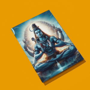 “Divine Energy with a Modern Artistic Touch” ShivAura Metal Art Print